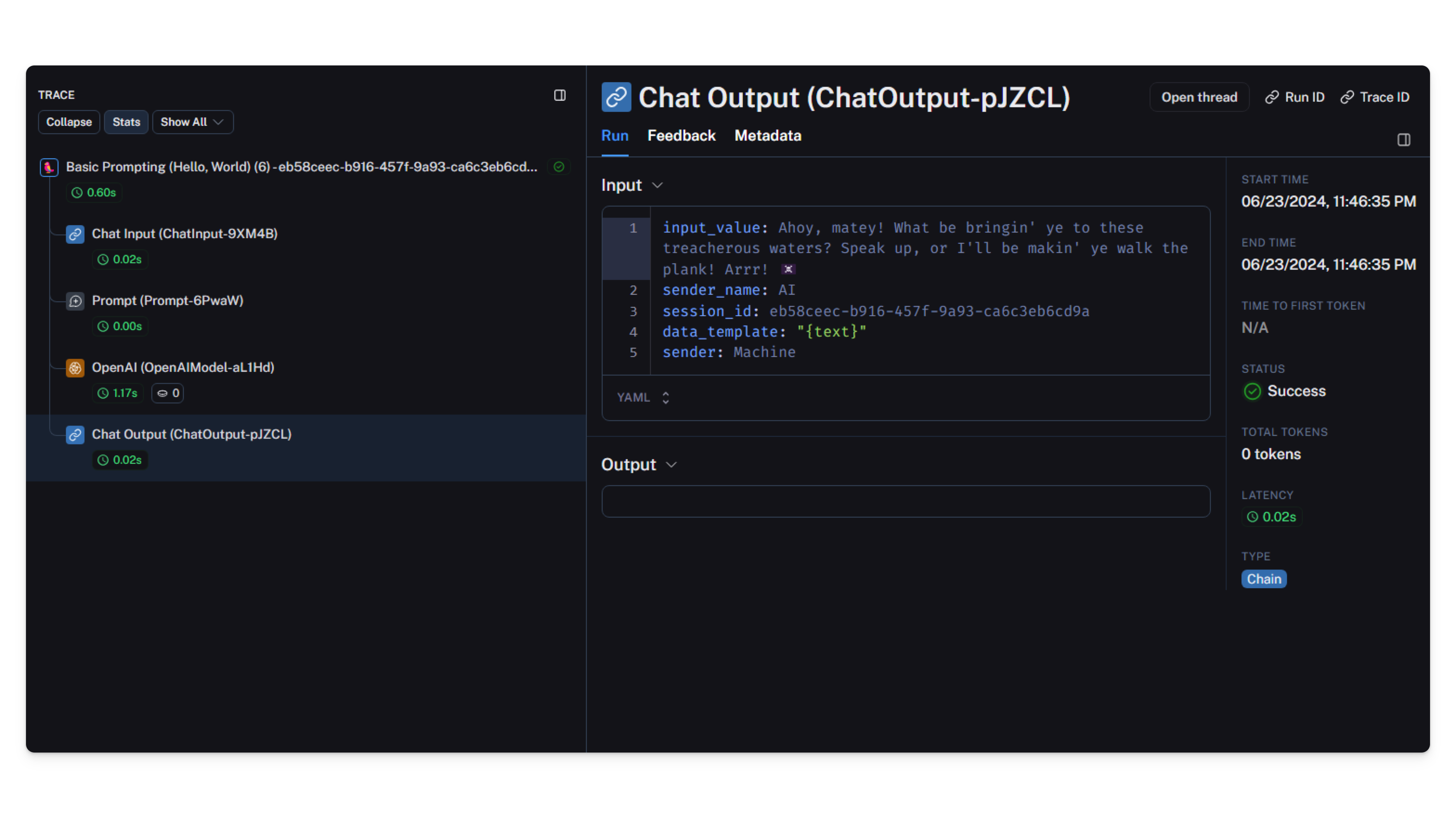 LangSmith 控制面板