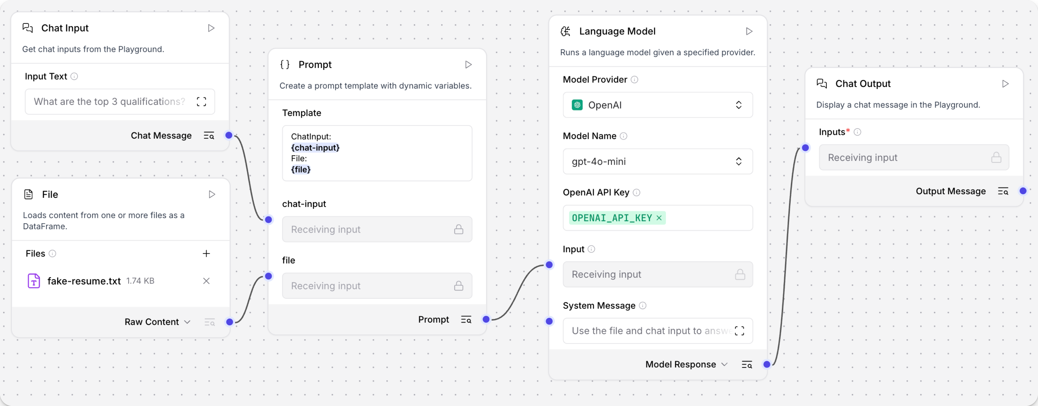 文件加载器聊天流
